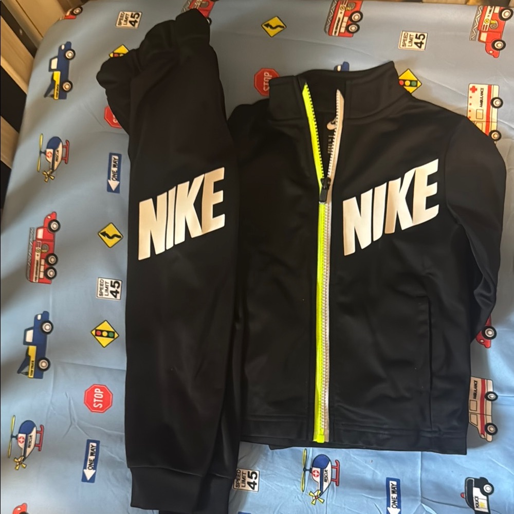 Nike Black Track Jacket with Neon Accents